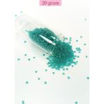 Royaleks Dökme Cam Kum Boncuk (11/0) 2 mm - 20 Gram - Şeffaf Yeşil - BNC014
