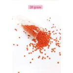 Royaleks Dökme Cam Kum Boncuk (11/0) 2 mm - 20 Gram - Turuncu - BNC013
