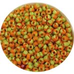 Royaleks Dökme Cam Kum Boncuk (11/0) 2 mm - 60 Gram - Sarı Turuncu - BNC066 - Renkli - Standart