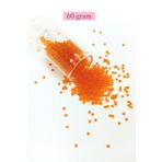 Royaleks Dökme Cam Kum Boncuk (11/0) 2 mm - 60 Gram - Şeffaf Turuncu - BNC051