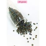 Royaleks Dökme Cam Kum Boncuk (8/0) 3 mm - 20 Gram - Alacalı Renk - BNC151