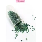 Royaleks Dökme Cam Kum Boncuk (8/0) 3 mm - 60 Gram - Parlak Yeşil - BNC203