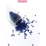 Royaleks Dökme Cam Kum Boncuk (8/0) 3 mm - 60 Gram - Şeffaf Lacivert - BNC207
