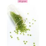 Royaleks Dökme Cam Kum Boncuk (8/0) 3 mm - 60 Gram - Şeffaf Yeşil - BNC208