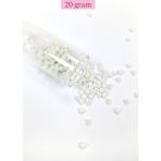 Royaleks Dökme Cam Kum Boncuk Büyük Boy (6/0) 4 mm - 20 Gram - Beyaz - BNC075 - Standart - Renkli
