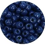 Royaleks Dökme Cam Kum Boncuk Büyük Boy (6/0) 4 mm - 20 Gram - Koyu Mavi - BNC078