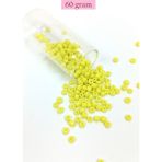 Royaleks Dökme Cam Kum Boncuk Büyük Boy (6/0) 4 mm - 60 Gram - Sarı - BNC126 - Standart - Renkli