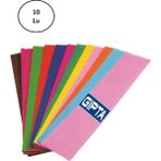 Royaleks Gıpta Renkli Krapon Kağıdı 50CM x 2mt Karışık (10 Lu Paket)