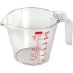Royaleks Group Neon Ölçü Kabı 250 ml Şeffaf Plastik Renkli Kullanım İçin Pratik Ölçüm Aracı