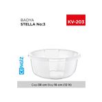 Royaleks Group Yuvarlak Şeffaf Badya 1 Adet 3 No Royaleks-E175