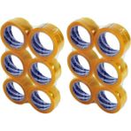 Royaleks Güçlü Yapışkan Yüzey 40 mm 100 m 12 Adet Şeffaf Koli Bandı