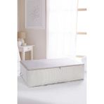 Royaleks İp Kulplu Pike Battaniye Yastık Hurcu Dolapiçi Baza Altı Hurç 46x74x22 cm 4 Adet