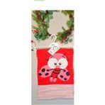 Royaleks Kırmızı %100 Pamuk Bebek Battaniyesi Çift Kat Interlok Penye 85X80 cm