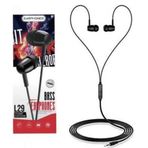 Royaleks L29 Platoon Bass Earphones Siyah Kulaklık