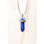 Royaleks Lapis Lazuli Doğal Taşı Zincirli El Yapımı Tasarımlı Kolye Uç: 3,5 Cm Zincir: 20 Cm Kutulu RT-RYL-HMR17179