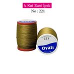 Royaleks No: 221 Oyalı 4 Kat Suni İpek İğne Oyası Boncuk İpi
