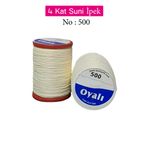 Royaleks No: 500 Oyalı 4 Kat Suni İpek İğne Oyası Boncuk İpi