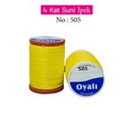 Royaleks No: 505 Oyalı 4 Kat Suni İpek İğne Oyası Boncuk İpi