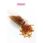 Royaleks RT-RYL-BN24094-30-20 Uzun Boru Kesme Boncuk Çap 2Mm Uzunluk 10 Mm - 20 Gram - Şeffaf Gold - Bnc254