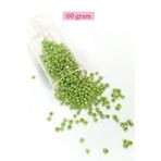 Royaleks RT-RYL-BN24096-10-60 Dökme Cam Kum Boncuk (8/0) 3 Mm - 60 Gram - Çimen Yeşili - Bnc193