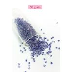 Royaleks RT-RYL-BN24096-39-60 Dökme Cam Kum Boncuk (8/0) 3 Mm - 60 Gram - Şeffaf Mor Beyaz - Bnc222