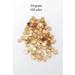 Royaleks RT-RYL-BN24099-01-24 Oya Abiye Bileklik Kolye Pleksi Metalik Plastik Pul Altın Renk 24 Gram 330 Adet - Bnc534