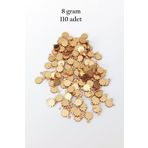 Royaleks RT-RYL-BN24099-01-8 Oya Abiye Bileklik Kolye Pleksi Metalik Plastik Pul Altın Renk 8 Gram 110 Adet - Bnc474