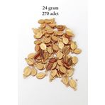 Royaleks RT-RYL-BN24099-05-24 Oya Abiye Bileklik Kolye Pleksi Metalik Plastik Pul Altın Renk 24 Gram 270 Adet - Bnc538
