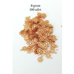Royaleks RT-RYL-BN24099-06-8 Oya Abiye Bileklik Kolye Pleksi Metalik Plastik Pul Altın Renk 8 Gram 100 Adet - Bnc479