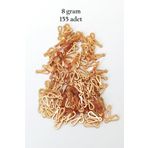 Royaleks RT-RYL-BN24099-09-8 Oya Abiye Bileklik Kolye Pleksi Metalik Plastik Pul Altın Renk 8 Gram 155 Adet - Bnc482
