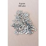 Royaleks RT-RYL-BN24100-1-8 Oya Abiye Bileklik Kolye Pleksi Metalik Plastik Pul Gümüş Renk 8 Gram 100 Adet - Bnc500