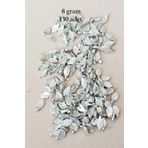 Royaleks RT-RYL-BN24100-15-8 Oya Abiye Bileklik Kolye Pleksi Metalik Plastik Pul Gümüş Renk 8 Gram 130 Adet - Bnc514
