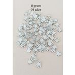 Royaleks RT-RYL-BN24100-20-8 Oya Abiye Bileklik Kolye Pleksi Metalik Plastik Pul Gümüş Renk 8 Gram 95 Adet - Bnc519