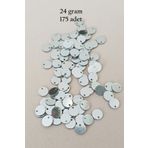 Royaleks RT-RYL-BN24100-24-24 Oya Abiye Bileklik Kolye Pleksi Metalik Plastik Pul Gümüş Renk 24 Gram 255 Adet - Bnc583