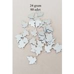 Royaleks RT-RYL-BN24100-33-24 Oya Abiye Bileklik Kolye Pleksi Metalik Plastik Pul Gümüş Renk 24 Gram 90 Adet - Bnc592