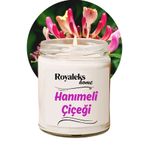 Royaleks RT-RYL-HMR24439 Doğal Özel Seri Kokulu Dekoratif Kavanoz Mum 210 Cc - Hanımeli Esansı - Ryl
