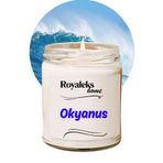 Royaleks RT-RYL-HMR24446 Doğal Özel Seri Kokulu Dekoratif Kavanoz Mum 210 Cc - Okyanus Esansı - Ryl