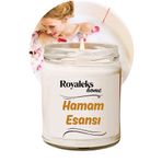 Royaleks RT-RYL-HMR24449 Doğal Özel Seri Kokulu Dekoratif Kavanoz Mum 210 Cc - Hamam Esansı - Ryl
