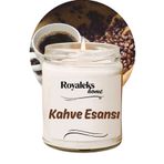 Royaleks RT-RYL-HMR24450 Doğal Özel Seri Kokulu Dekoratif Kavanoz Mum 210 Cc - Kahve Kokusu Esansı - Ryl