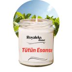 Royaleks RT-RYL-HMR24453 Doğal Özel Seri Kokulu Dekoratif Kavanoz Mum 210 Cc - Tütün Esansı - Ryl