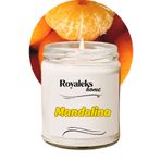 Royaleks RT-RYL-HMR24456 Doğal Özel Seri Kokulu Dekoratif Kavanoz Mum 210 Cc - Mandalina Esansı - Ryl