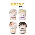 Royaleks RT-RYL-HMR24464 4 Adet Doğal Özel Seri Kokulu Dekoratif Kavanoz Mum 4X210 Cc - Huzur Seti - Ryl