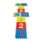 Royaleks RYL-1HMAD2098 Büyük Boy Rakamlı Sayılı Sünger Yapılı 9 Parça Oyun Karosu Yer Matı Puzzle Yapboz