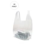 Royaleks Şeffaf Atlet Poşet Büyük Boy 30X56 Cm 20 Paket Takriben 3.000 Adet RT-RYL-HMR11039