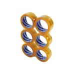 Royaleks Şeffaf Koli Bandı Güçlü Yapışkan Yüzey 40 mm x 100 mt 6 Adet