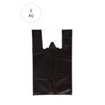 Royaleks Siyah Atlet Poşet Küçük Boy 25x45 cm Takriben 110 Adet 1 Kg