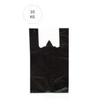 Royaleks TYCAD077D7AB223E42BA14600 Herşeytrend Siyah Atlet Poşet Orta Boy 29X50 Cm Takriben 850 Adet 10 Kg