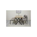 ROYALİSA TABLE CHAİR ROYALİSA ADES BENCH 2 SANDALYE MUTFAK SETI 2+1+1