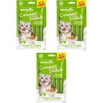 Royalist Creamy Snack – Kedi Ödül Maması (4+1) Üçlü Paket - TAVUKLU DENİZ TARAKLI