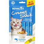 Royalist Creamy Snack – Kedi Ödülü (4+1) Kedinizin Vazgeçemeyeceği Lezzet! - SOMONLU HAIRBALL CONTROL